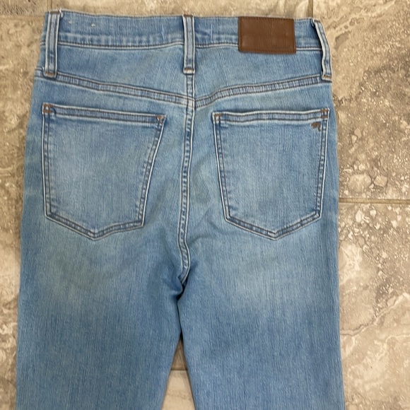 Madewell 10 in High Rise Skinny Jeans Exposed Button Fly M5327 Sz 25 - Picture 8 of 14